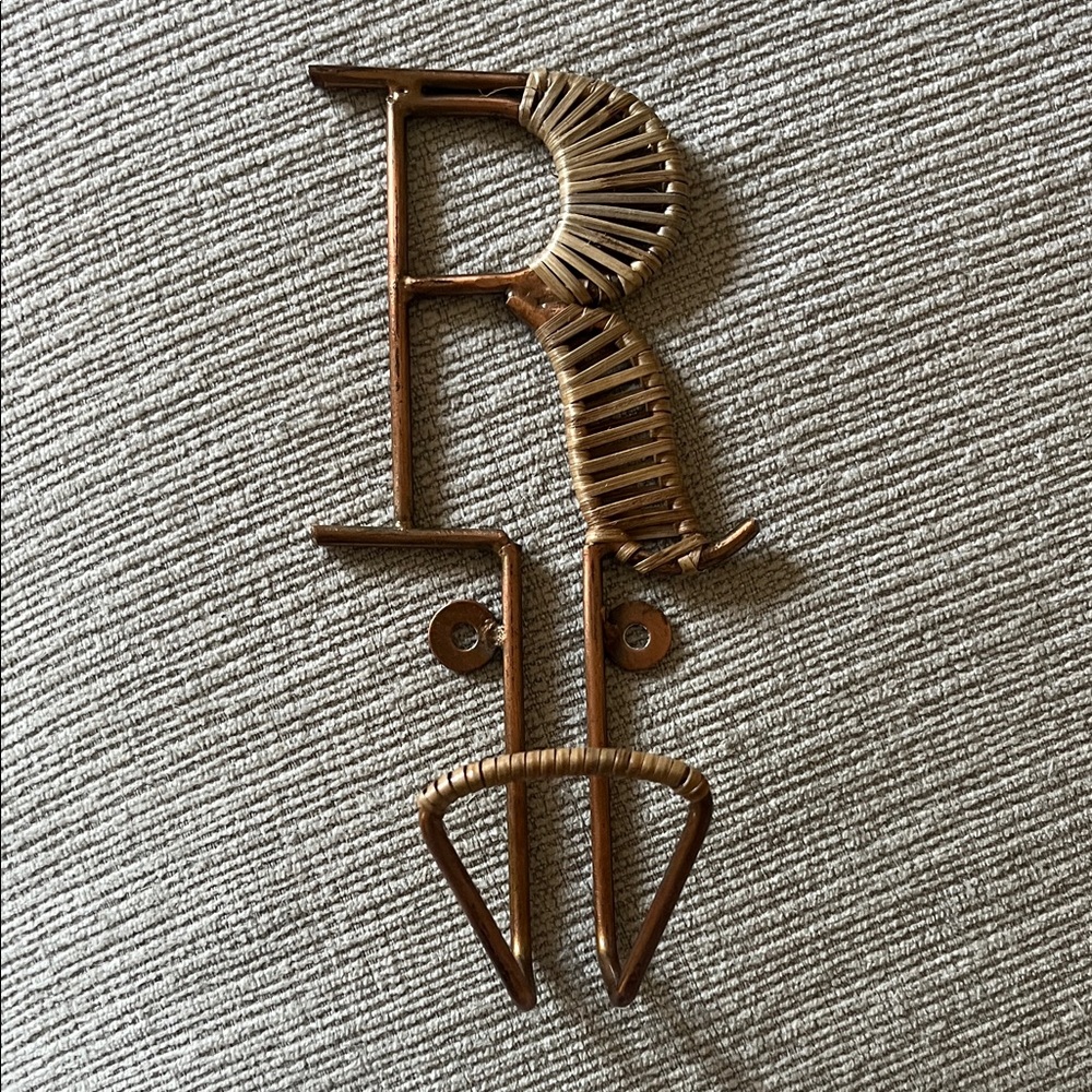 Anthropologie Gold Wall Hook Decor